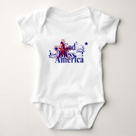 God Bless America Baby Bodysuit Baby Strampler