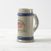 God Bless America - Beer Stein Bierglas (VorderseiteRechts)