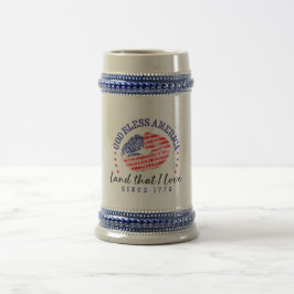 God Bless America - Beer Stein Bierglas