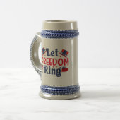 God Bless America Bierglas (Vorderseite Links)