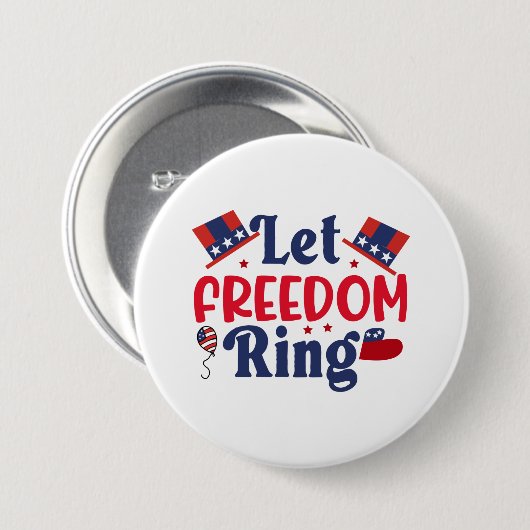 God Bless America Button (Vorne & Hinten)