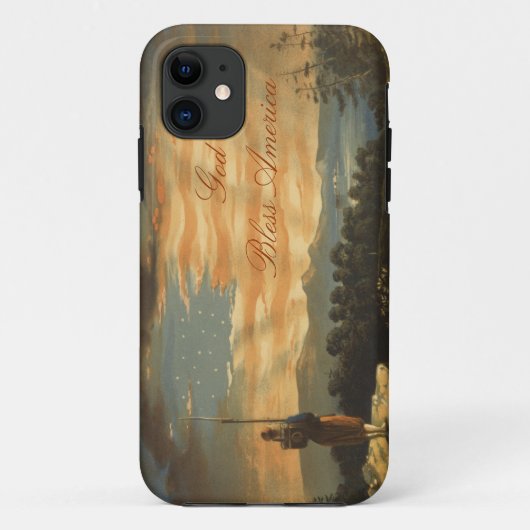 GOD BLESS AMERICA Case-Mate iPhone HÜLLE (Rückseite)