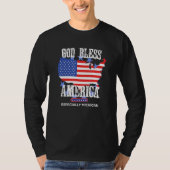 God Bless America Especially Michigan US State Des T-Shirt (Vorderseite)