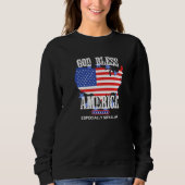 God Bless America Especially Sitka AK US State Des Sweatshirt (Vorderseite)