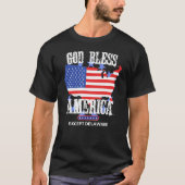 God Bless America Except Delaware Sarcasm Joke T-Shirt (Vorderseite)
