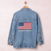 GOD BLESS AMERICA FLAG JEANSJACKE (Hangar)