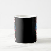 God Bless America Flag Jesus Christian Eagle Patri Kaffeetasse (Mittel)