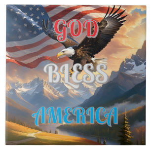 GOD BLESS AMERICA FLIESE