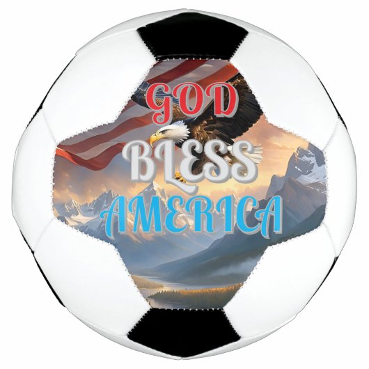 GOD BLESS AMERICA FUßBALL (Vorderseite)