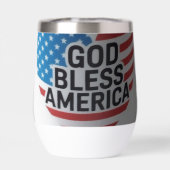 God Bless America isolierter Becher (Rückseite)