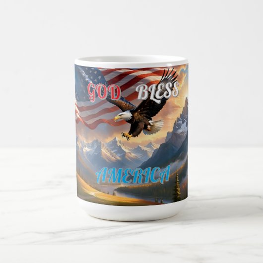 GOD BLESS AMERICA KAFFEETASSE (Mittel)