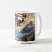 GOD BLESS AMERICA KAFFEETASSE (VorderseiteRechts)