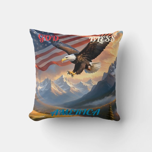 GOD BLESS AMERICA KISSEN (Vorderseite)