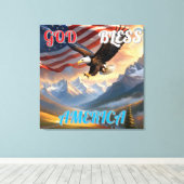 GOD BLESS AMERICA LEINWANDDRUCK (Insitu (Holzboden))
