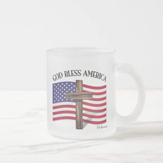 GOD BLESS AMERICA MATTGLASTASSE (Rechts)