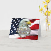 God Bless America Note Card Karte (Gelbe Blume)