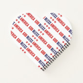 God Bless America Notebook Notizblock (Rückseite)