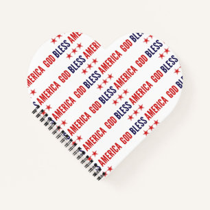 God Bless America Notebook Notizblock
