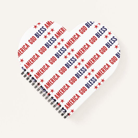 God Bless America Notebook Notizblock (Vorderseite)