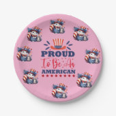 God Bless America Pappteller (Vorderseite)