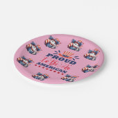 God Bless America Pappteller (Schrägansicht)