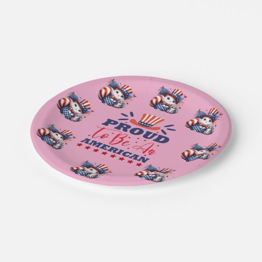 God Bless America Pappteller (Schrägansicht)