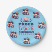 God Bless America Pappteller (Vorderseite)