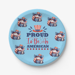 God Bless America Pappteller