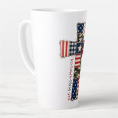 God Bless America Patchwork Kreuz Milchtasse (Linke Ecke)