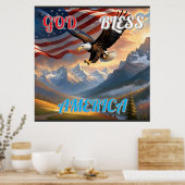 GOD BLESS AMERICA POSTER (Küche)