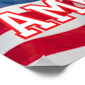 God Bless America Pster w/flag Poster (Ecke)