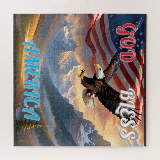 GOD BLESS AMERICA PUZZLE (Horizontal)