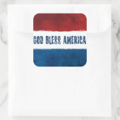 GOD BLESS AMERICA Square Stickers (Tasche)