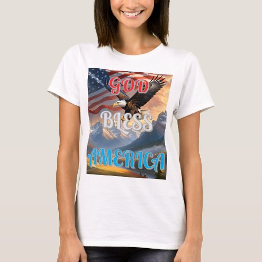GOD BLESS AMERICA TSHIRT (Vorderseite)