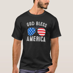God Bless America Usa Flag 4th Of July Men Women P T-Shirt