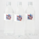 God Bless America Wasserflaschenetikett (Flaschen)