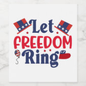 God Bless America Weinetikett (Einzelnes Label)