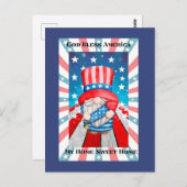 God Bless America Zuhause Sweet Zuhause Postkarte (Vorne/Hinten)
