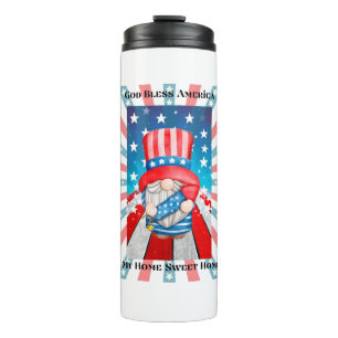 God Bless America Zuhause Sweet Zuhause Thermosbecher