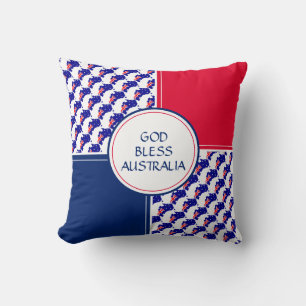 GOD BLESS AUSTRALIA Patriotische australische Flag Kissen