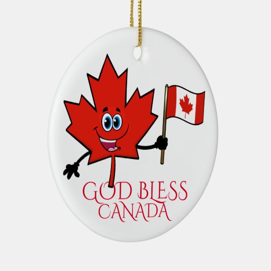 God Bless Canada Keramik Ornament (Rechts)