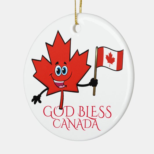 God Bless Canada Keramik Ornament (Links)