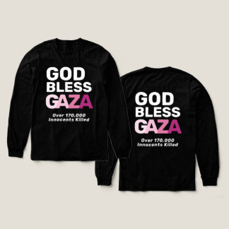God Bless Gaza Anti-War Honoring Innocent Lives Tri-Blend Shirt