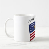 GOD BLESS MEIN MILITÄRISCHER HUSBAND, robuste US-F Kaffeetasse (Links)