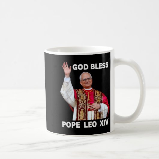 God Bless New Pe Leo Xiv Catholic Church Faith Sun Kaffeetasse (Rechts)