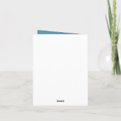 God Bless New Year 2026 Peaceful Blue Sea Photo Karte (Rückseite)