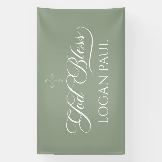 GOD BLESS SAGE banner backdrop  (Vertikal)