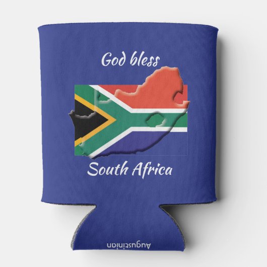 GOD BLESS SÜDAFRIKA Custom Keepake Dosenkühler (Rückseite)