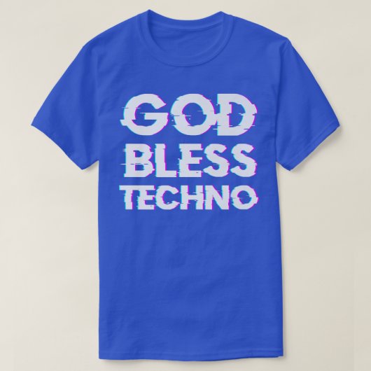God Bless TechnoRaver DJ Music Techno Premium T-Shirt (Design vorne)