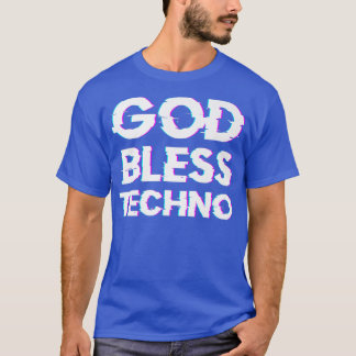 God Bless TechnoRaver DJ Music Techno Premium T-Shirt